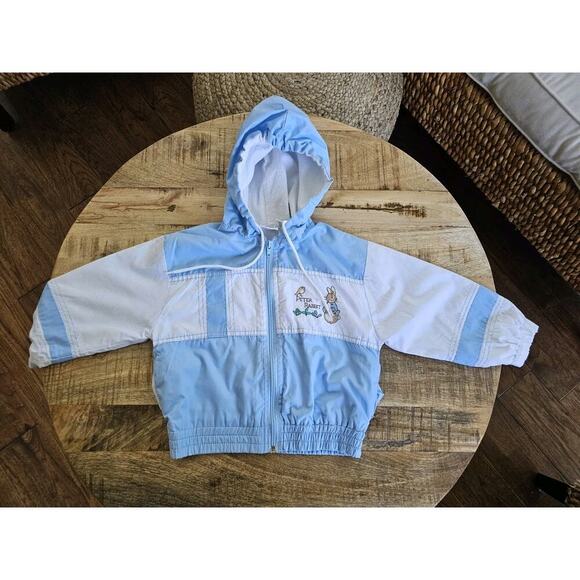 Quiltex Peter Rabbit Baby Hooded Jacket & Tote Sz 4T Beatrix Potter Vintage - Picture 6 of 11